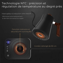 Bouilloire Col de Cygne 1200W – Température Réglable