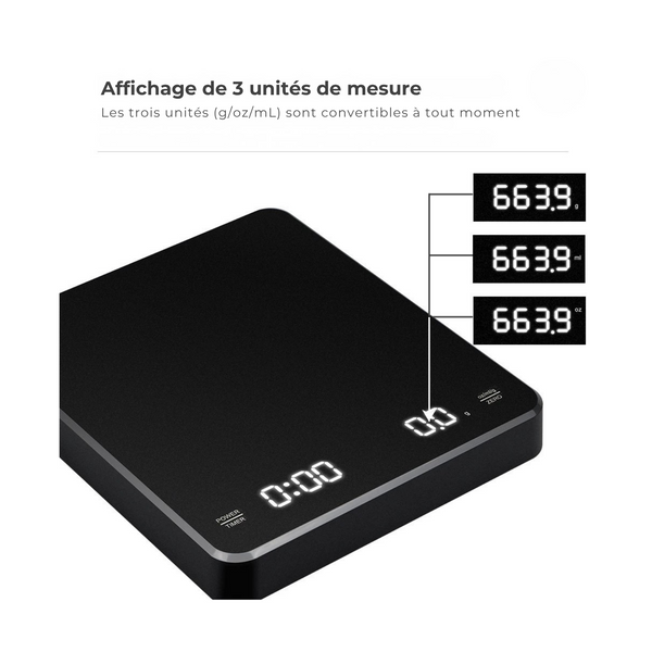 Balance à café Numérique - 0,1g à 3kg