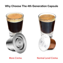 Coffee Capsule Reusable Pods for Nespresso Stainless Steel Coffee Filter Espresso Crema Pod Manufacturer'S New Upgrade