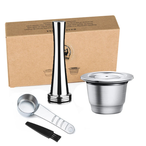 Coffee Capsule Reusable Pods for Nespresso Stainless Steel Coffee Filter Espresso Crema Pod Manufacturer'S New Upgrade